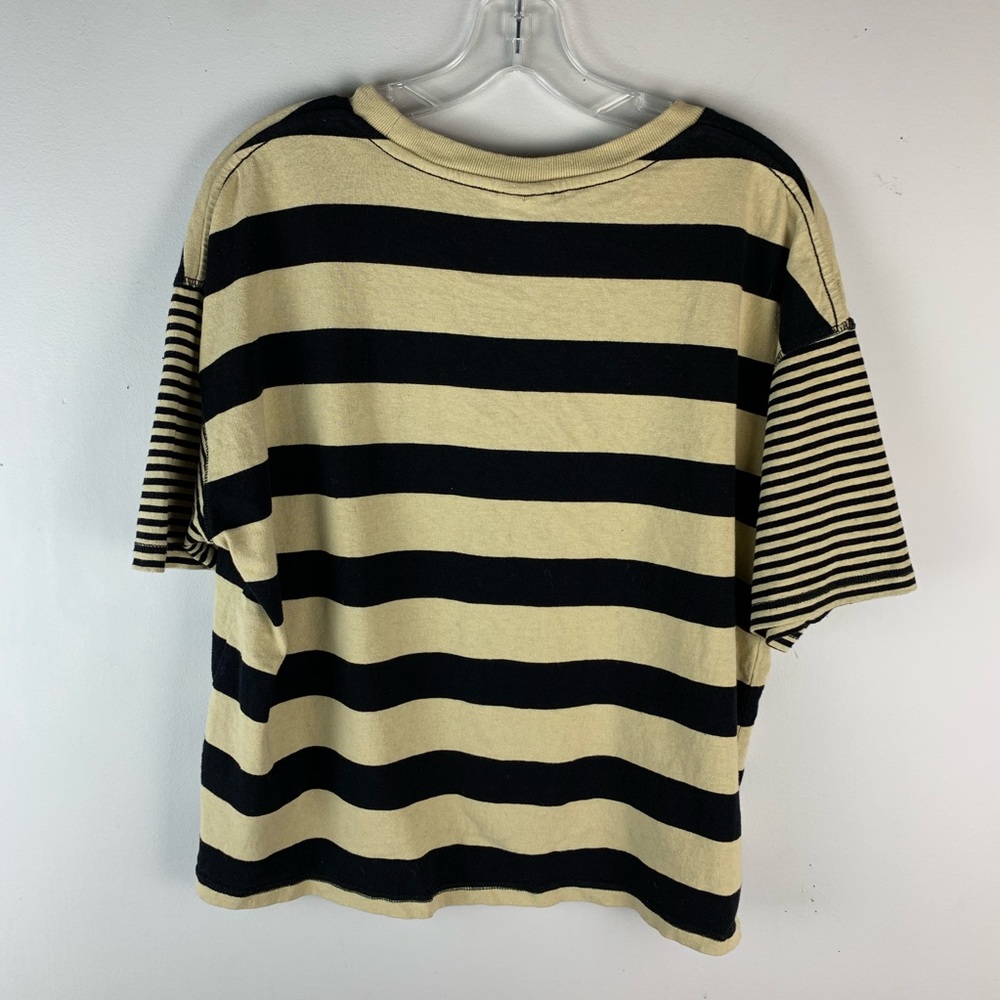 Urban Outfitters BDG Tan & Black Striped Boxy Tee - Picture 5 of 6